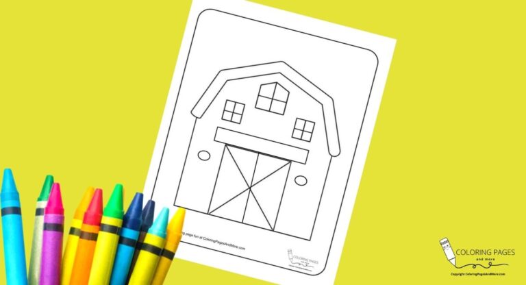 Barn Coloring Page