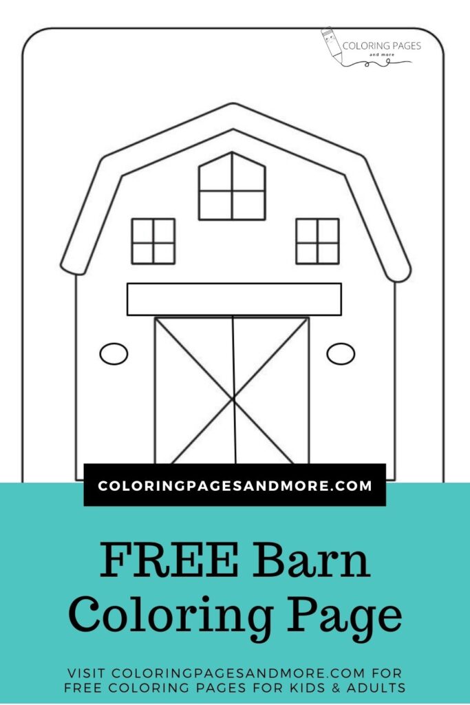 Free Barn Coloring Page
