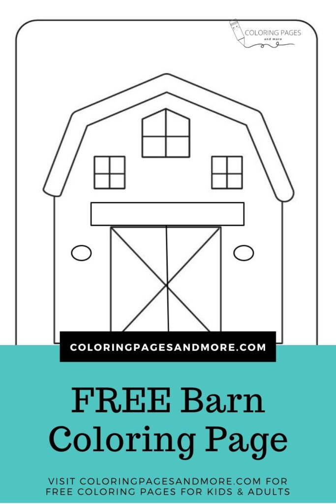 barn coloring sheet