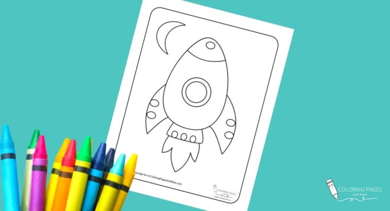 Rocket Ship Coloring Page