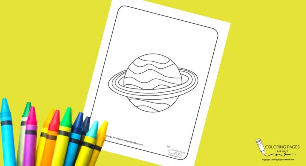 Planet Coloring page