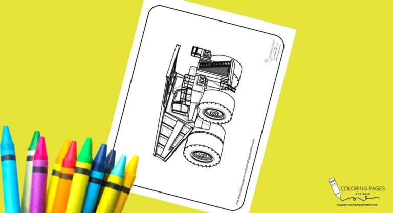 Dump Truck Coloring Page