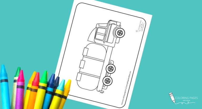 Tanker Truck Coloring Page
