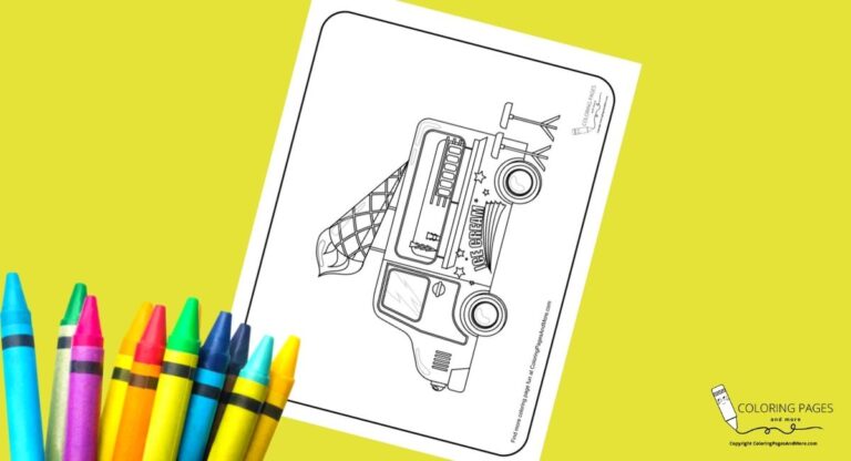 Ice Cream Truck Coloring Page