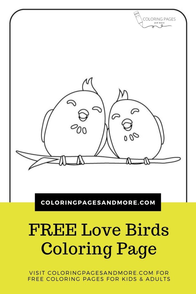 Love Birds Coloring Page