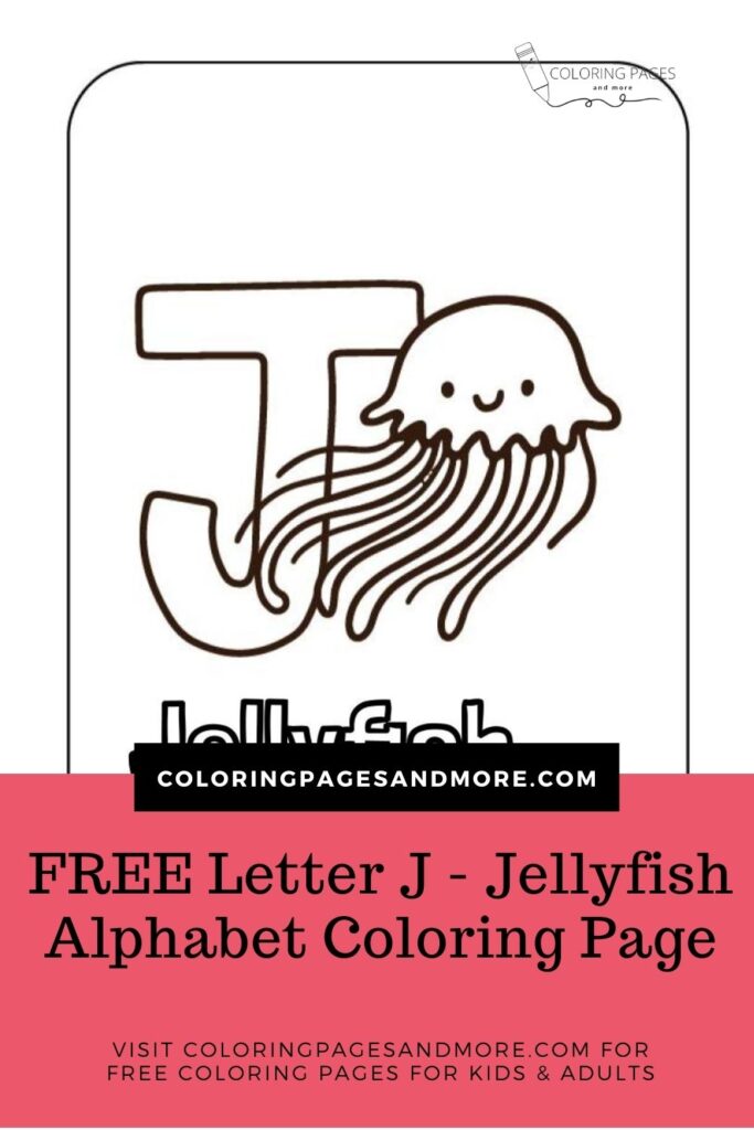 Letter J - Jellyfish Alphabet Coloring Page