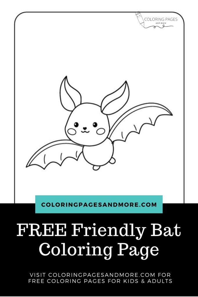Friendly Bat Coloring Page
