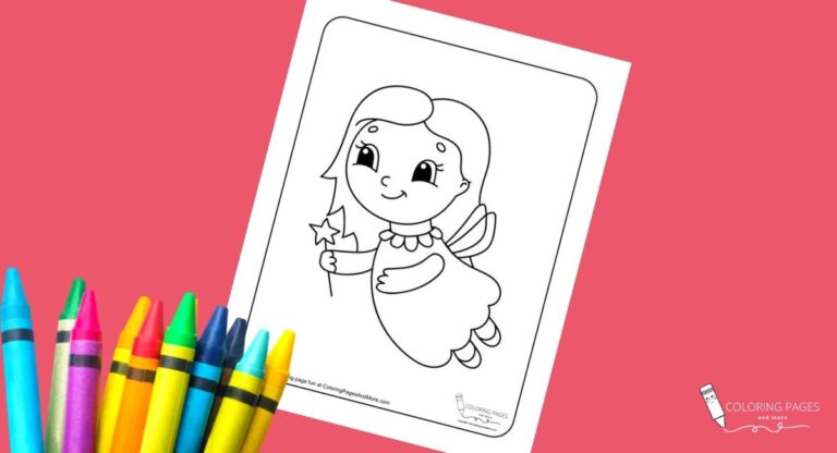 Flying Fairy Coloring Sheet
