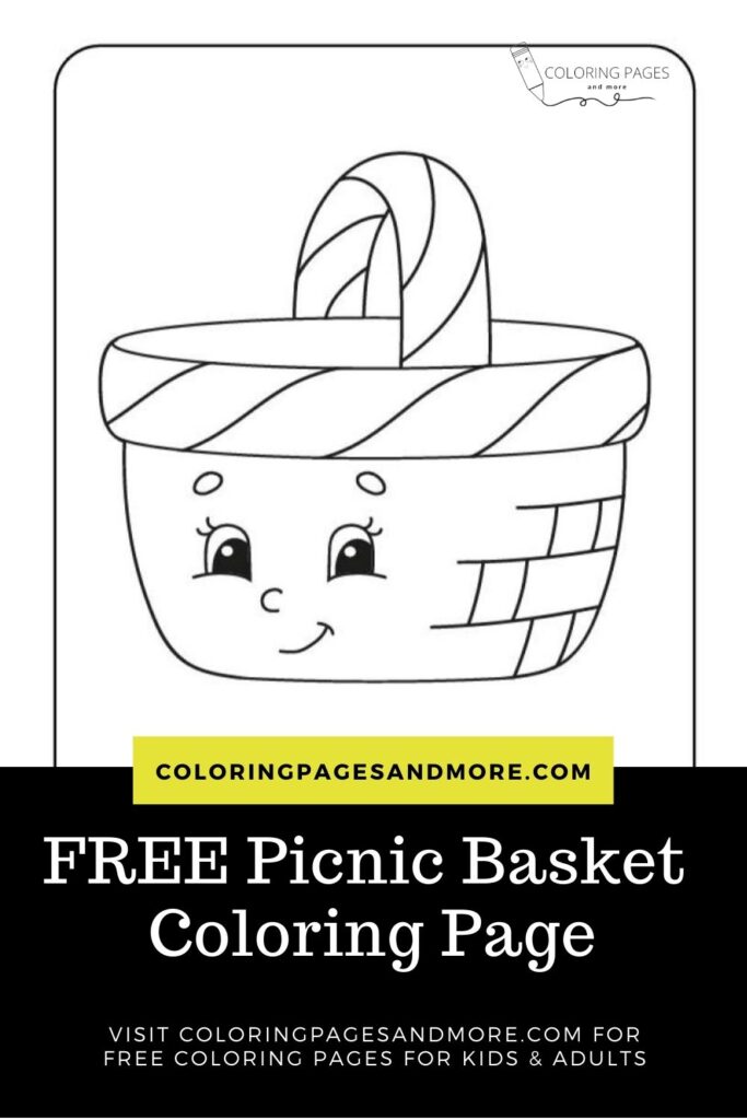 Picnic Basket Coloring Page