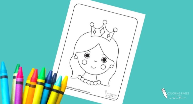 Pretty Princess Coloring Page