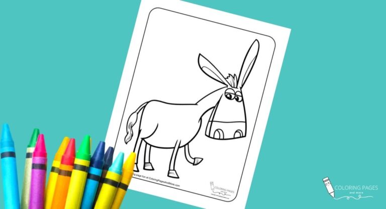 Donkey Coloring Page