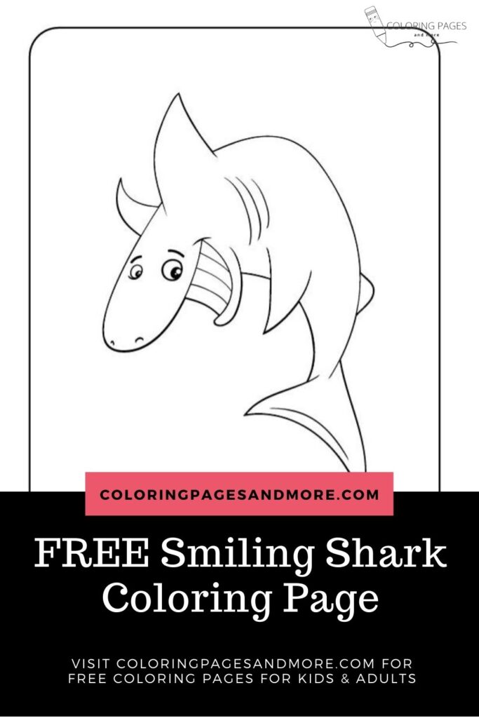 Smiling Shark Coloring Page