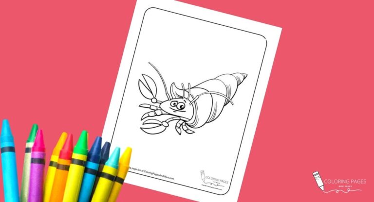 Hermit Crab Coloring Page