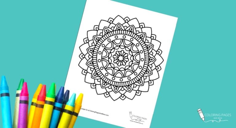Pretty Mandala Coloring Page