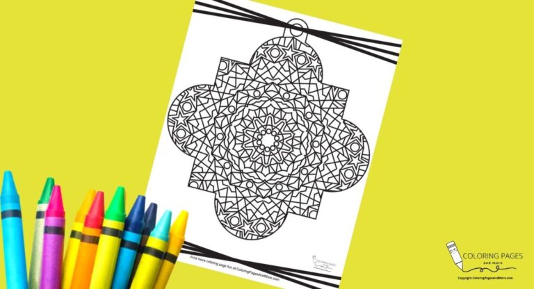 Detailed Ornament Christmas Coloring Page