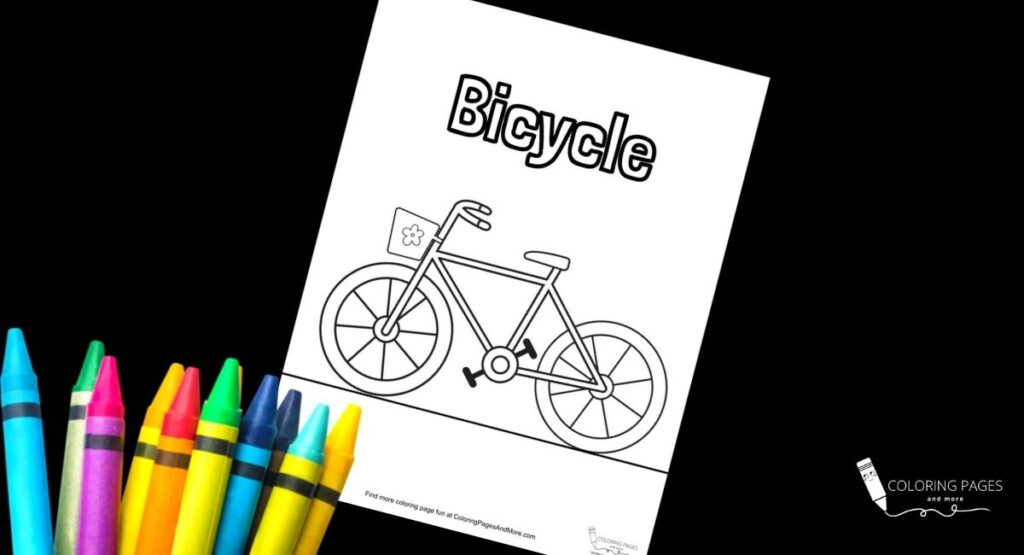 Bicycle Coloring Page