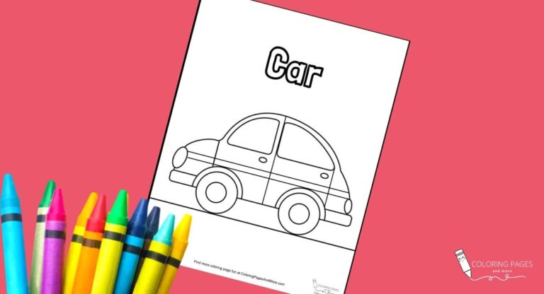Car Coloring Page