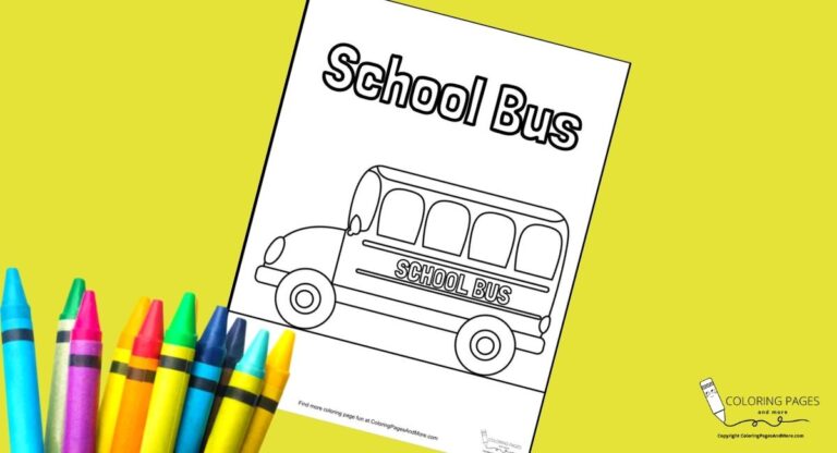 Bus Coloring Page