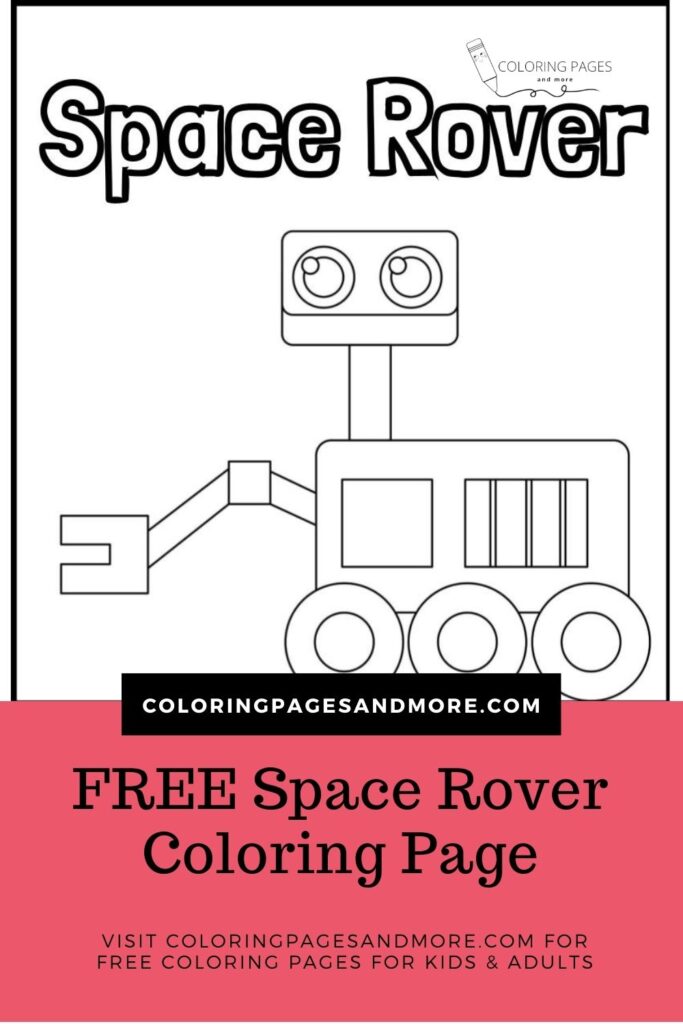 Space Rover Coloring Page