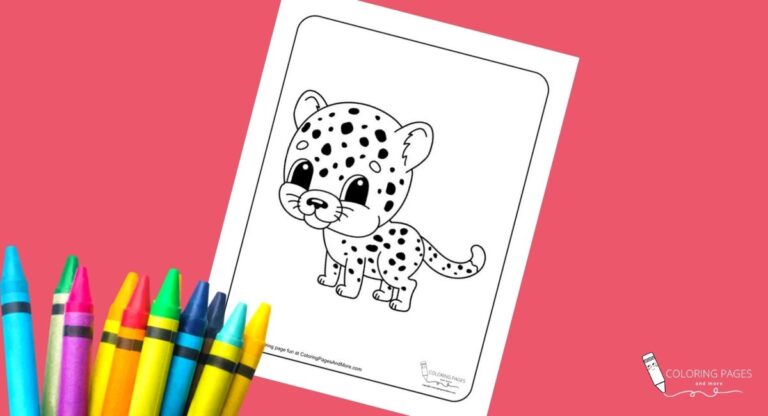 Leopard Coloring Page
