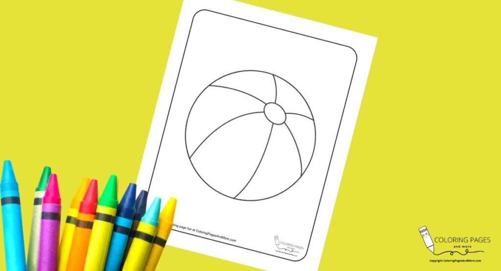 Beachball Coloring Page