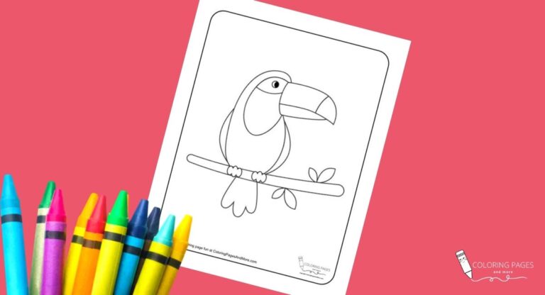 Grumpy Toucan Coloring Page
