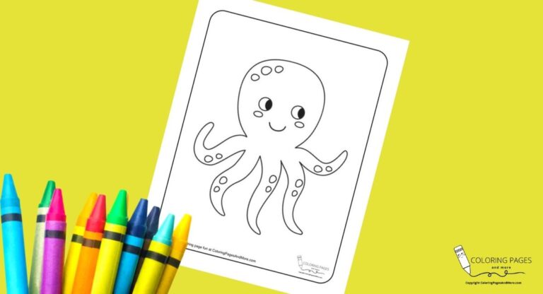 Silly Octopus Coloring Page