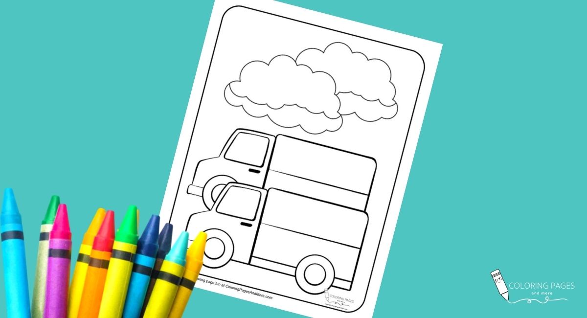 Delivery Trucks Coloring Page