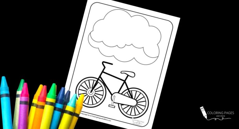 Bike Coloring Page