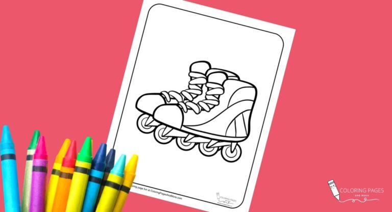 Rollerblades Coloring Page