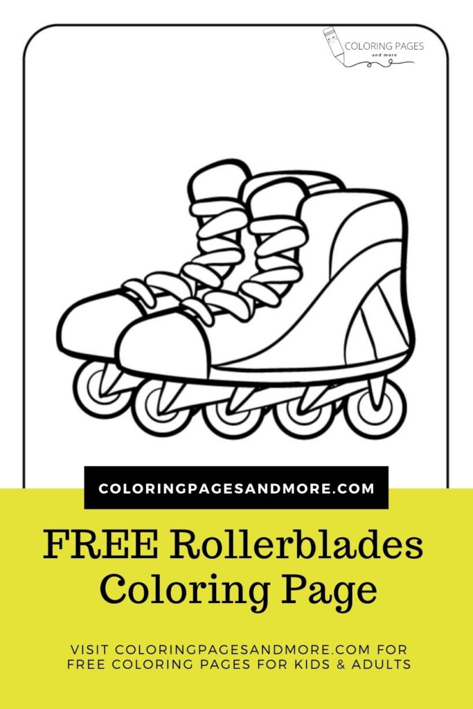 Rollerblades Coloring Page