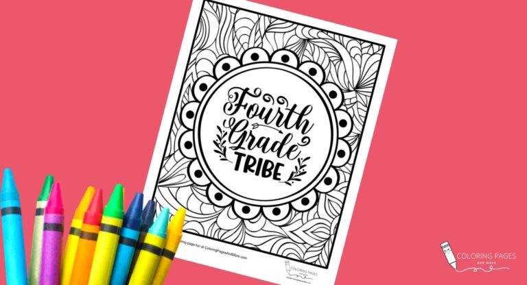 Fourth Grade Tribe Coloring Page