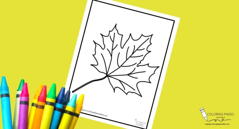 Maple Leaf Coloring Page