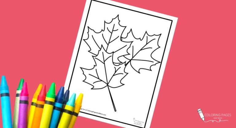 Maple Leaves Coloring Page