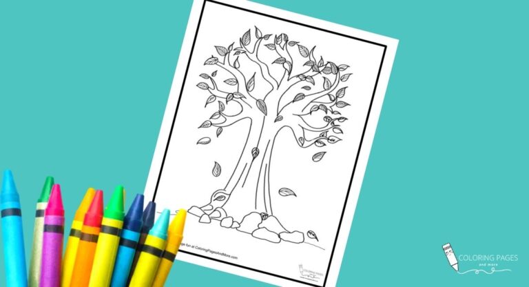 Fall Tree Coloring Page