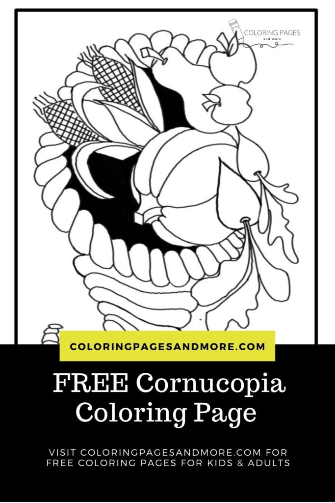 Cornucopia Coloring Page