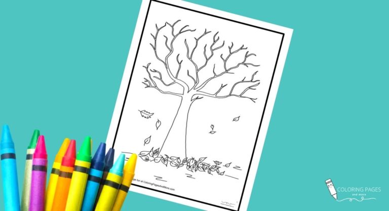Tree with No Leaves Coloring Page