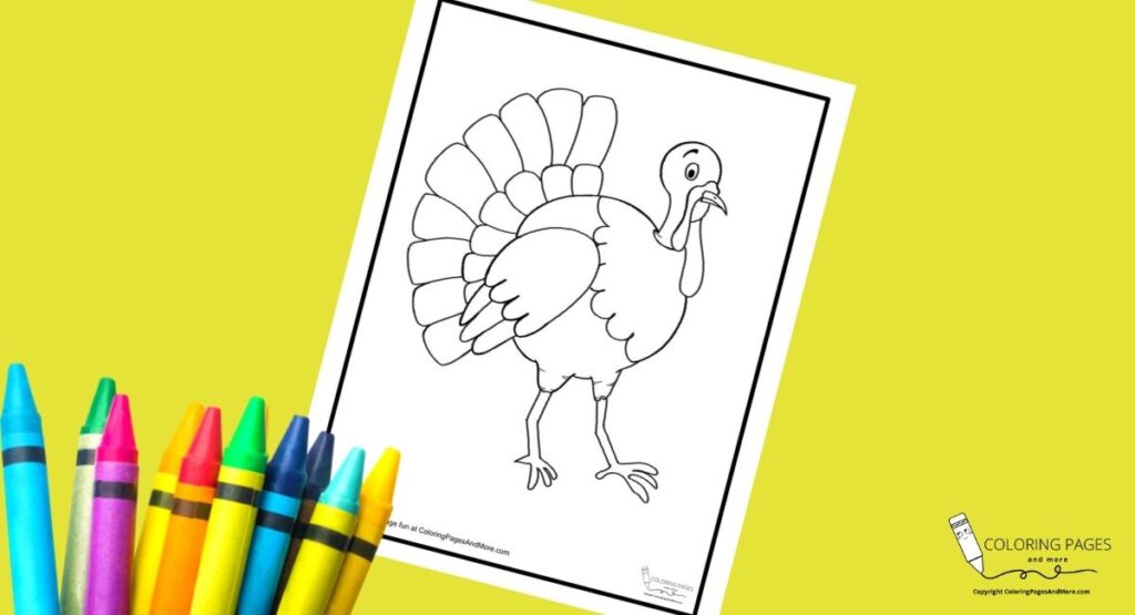 Fall Turkey Coloring Page