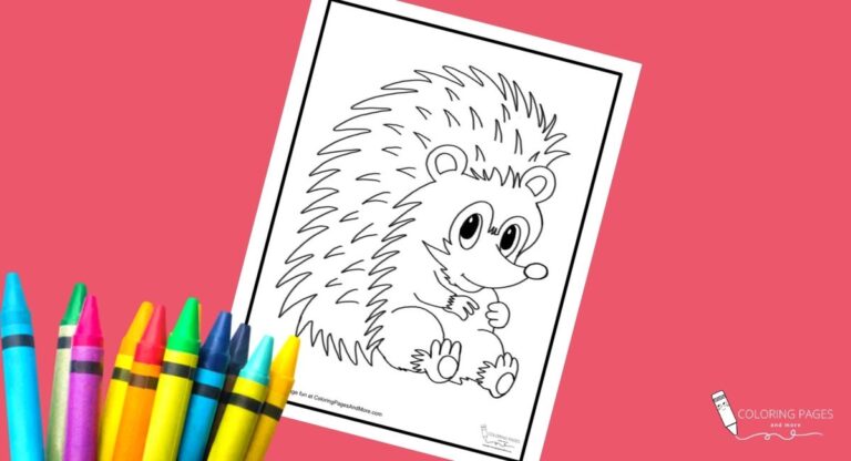 Hedgehog Coloring Page